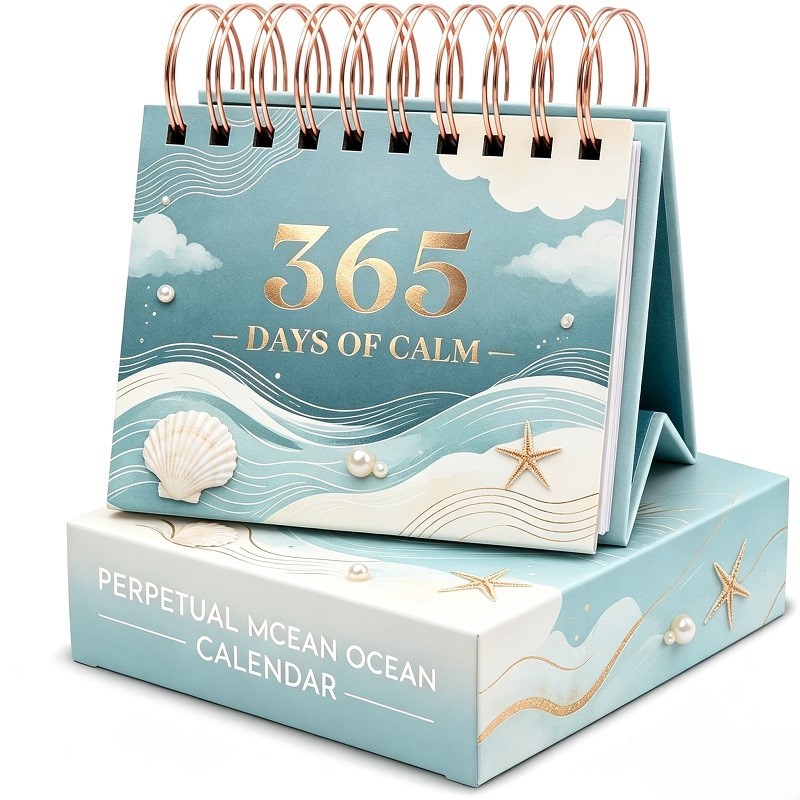 Mindfulness And Gratitude Daily Desk Calendar With Stand And Gift Box
