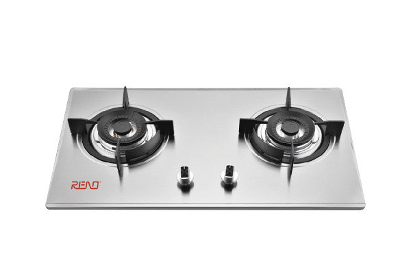 Desktop Gas Burner Stoves Stainless Steel Panel Household 2 Burner Gas Stove