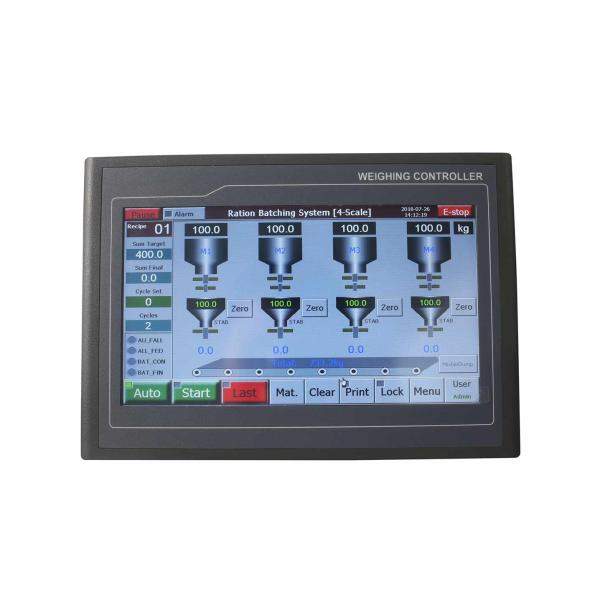 Four Scale TFT - Touch Ration Batch Weighing Controller For Industrial Environment