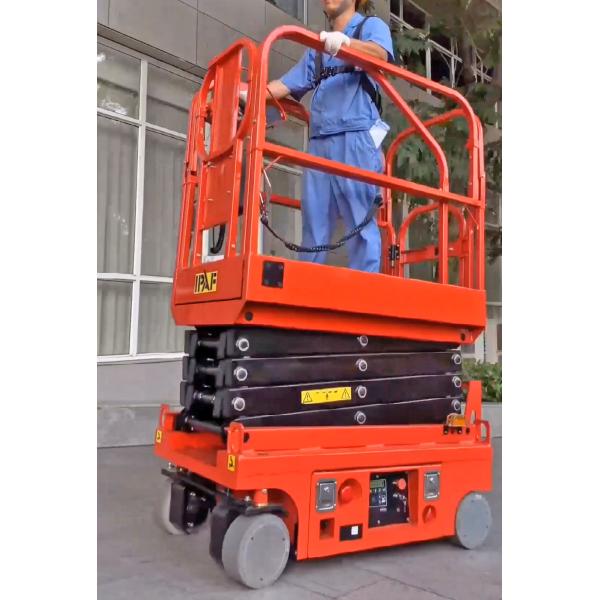 6m Height Mini Scissor Lift Platform 230kg Load Capacity