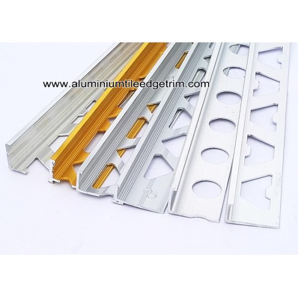 Pre Polished Bright Chrome L Angle Aluminium Tile Edge Trim 6mm / 8mm / 10mm  / 12mm