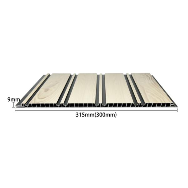 PVC Fluted Wall Panel Waterproof Fireproof Modern Indoor Decaration Inner Wall Sheet