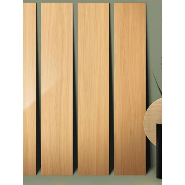 Interior Porcelain Rustic Wall Floor Tiles , 150x900mm Wood Look Ceramic Tile
