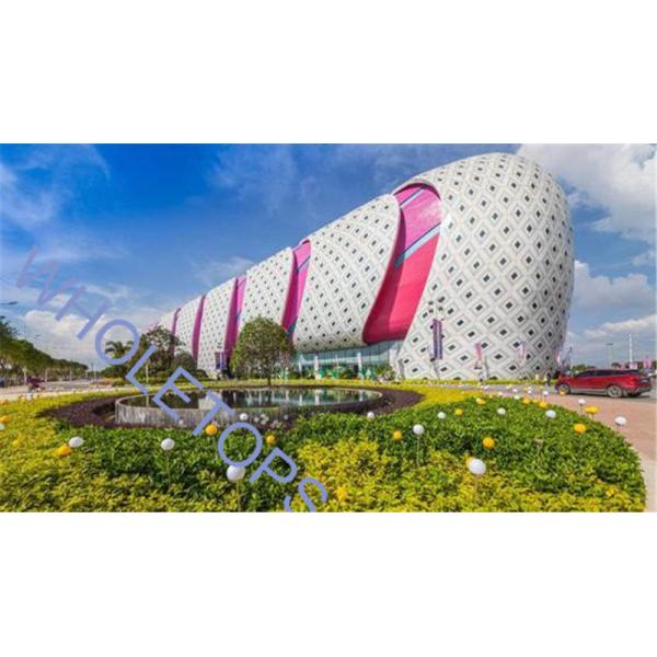 PPG Coating Aluminum Wall Art Panels / 4.0MM Decorative Perforated Aluminum
