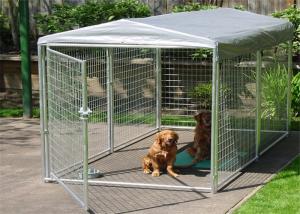 China Large Folding Pet Cage For Dog House / Metal Dog Crate Kennel With Gate on sale