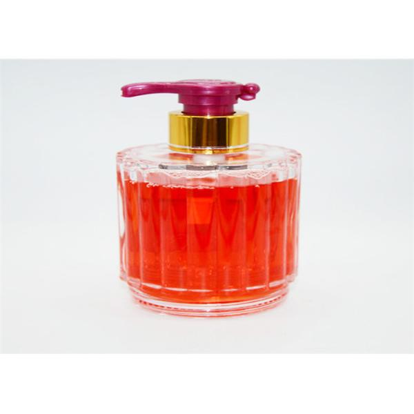 Packaging Skin Care 200ml Crystal Glass Bottle Lotion Containers With Pump