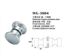 Quality shower door knob shower door hardware WL-3004 Dia.30x32mm glass door handle wholesale
