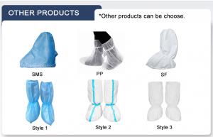 China Factory Direct Supply Disposable Anti Skid Shoe Cover Protective Nonwoven Shoe Cover on sale