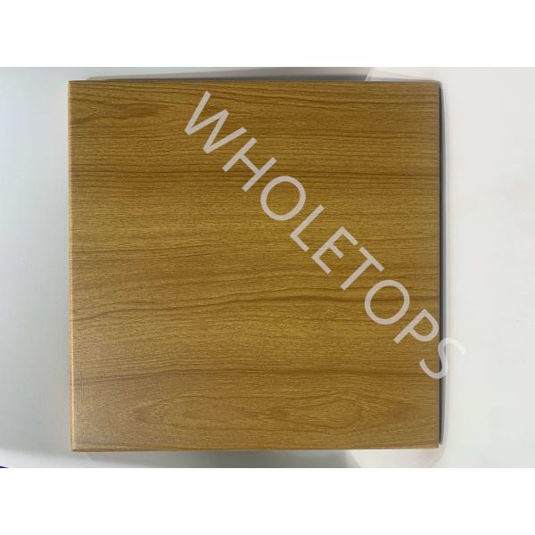 Wood Grain 2.0mm Aluminum Facade Cladding Panel Battens Facade Building Exterior Wall