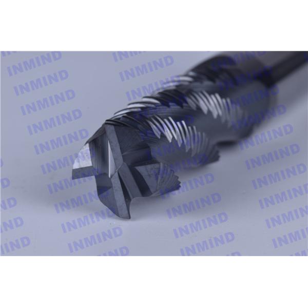 HRC60 4mm - 20mm 4 Flute Carbide End Mill , Cutting Mill Machine Milling Tool Bits