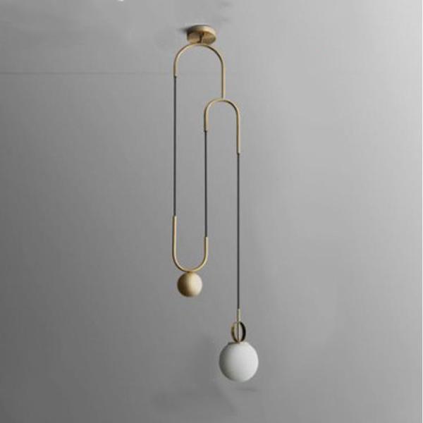 Elegant Minimalist Modern Chandelier Copper Glass Home Decoration Lights