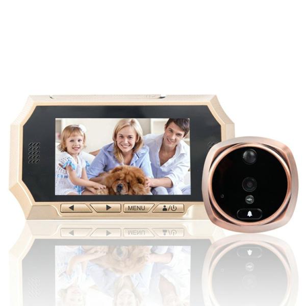 4.3 Digital Door Peephole Viewer Photo Video Camera Recorder Night Vision Door Eye Smart PIR Doorbell Intercom System
