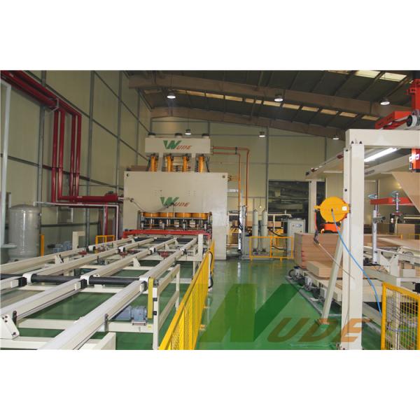 Auto Laminate Flooring Production Machine , Single Layer MDF Laminating Machine
