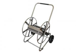 Cheap 1 x 30m Metal Hose Reel Cart , Stainless Steel Garden Hose Reel Cart for sale