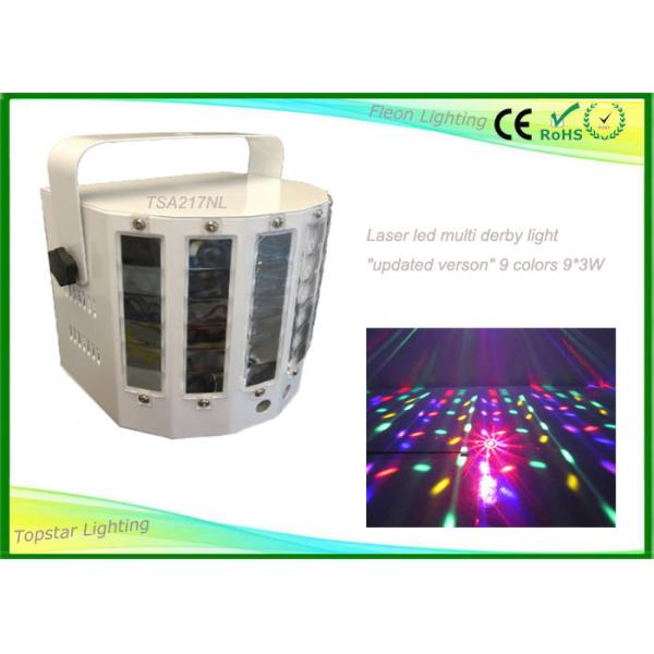Led DJ Stage Light Ce Rohs 9 Colors Laser Led Multi Derby Effect Light 9*3w For Stage Decoration