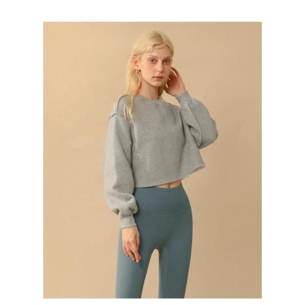 Solid Pattern Black Oversized Sweatshirts Hemp Bamboo Custom Label