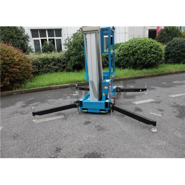 Mobile Lift Platform With 10 Meter Platform , Aluminum Alloy Hydraulic Aerial Lift