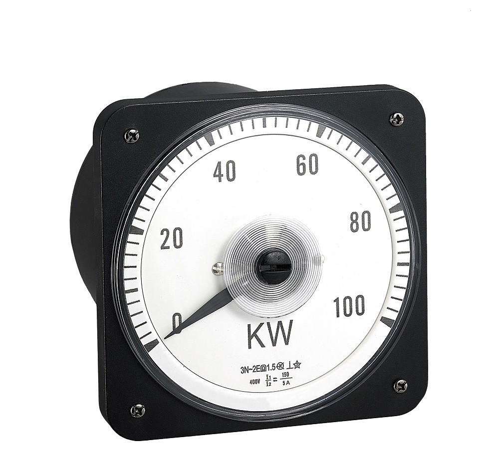 Cheap Moving Coil Analog Electric Meter , 110*110mm Analogue Panel Ammeter Three Phase for sale
