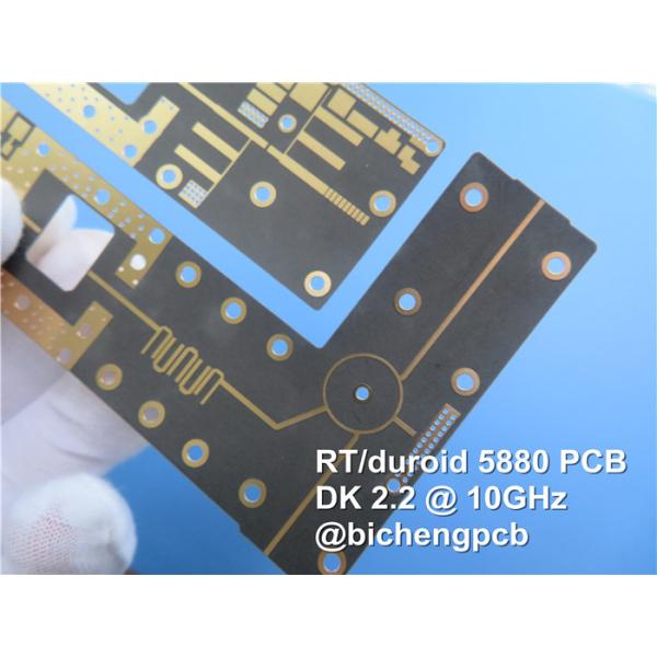 Double-Sided Bare Copper RF PCB Board Built On 62mil RT/Duroid 5880 Substrate
