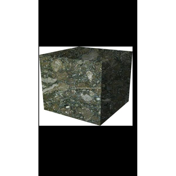 Walnut Brown Marble Box/Cube Box For Home Decor