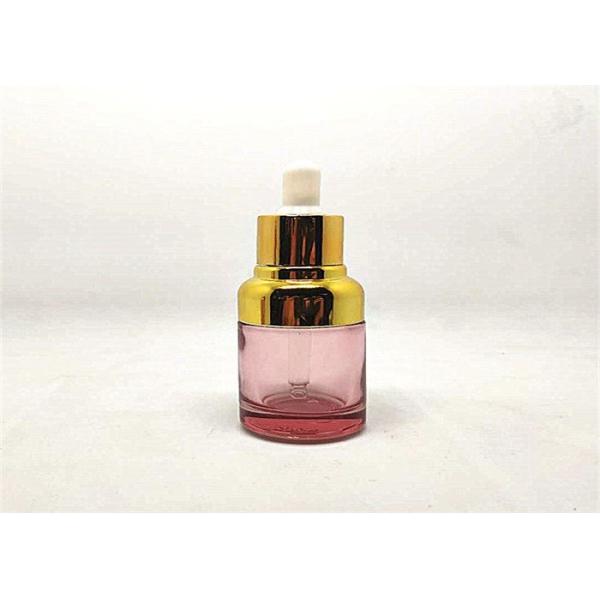 Lotion Cosmetic Glass Bottles With Dropper Caps Easier To Fill Rubber Head