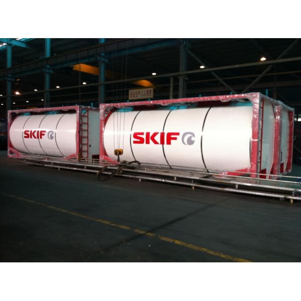 Liquid Chemical Tank Container Transport Light Tare Weight ISO 20ft