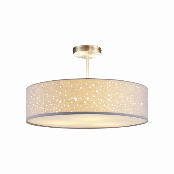 Dot Cut Drum Ceiling Lamp Shade AC220 Easy Fit Ceiling Light IP20