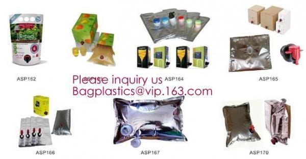 butterfly valve box bag/juice plastic BIB bag in box/wine dispenser made in China,dispenser laminated aluminum bib bag i