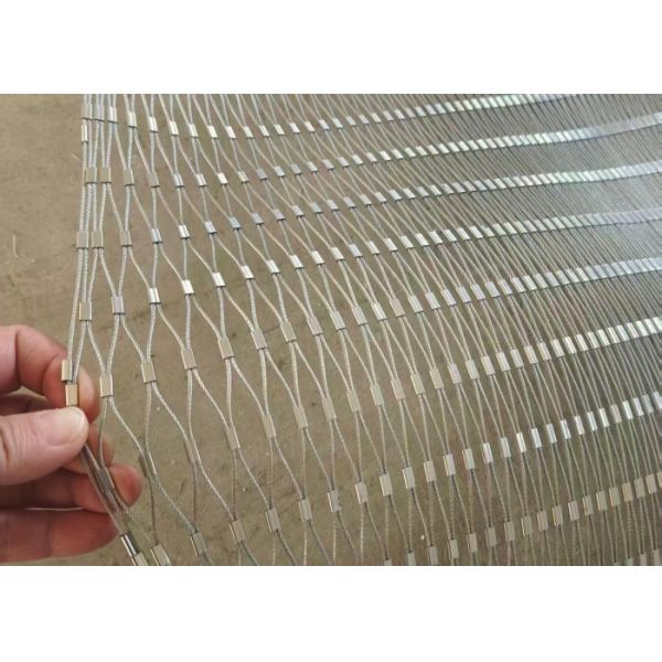 SS304 2.0mm Stainless Steel Wire Rope Mesh for Playground Fence