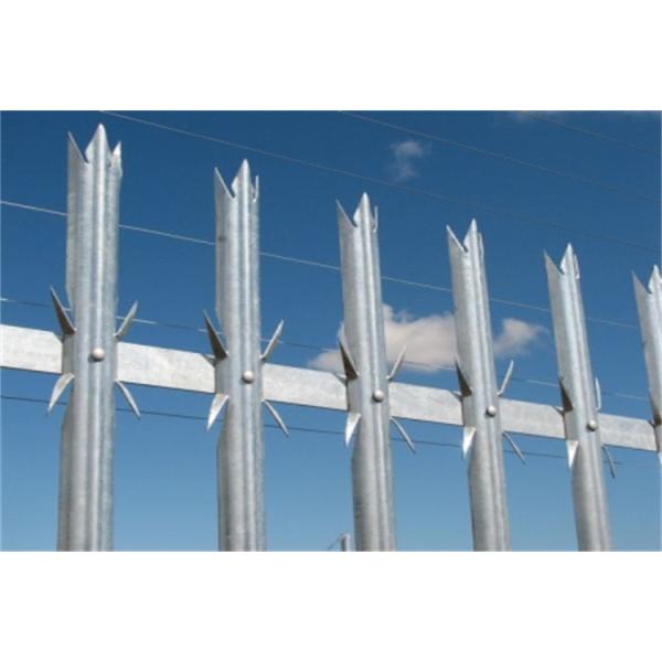 Factory Supply Hot Dip Galvanised Palisade Fence Easily Assembled For Steel Tower