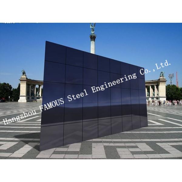 Insulated Double Skin Glass Curtain Wall Removable Office Partition Walls System
