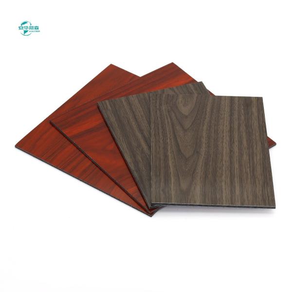 2440mm Fireproof Wooden ACP Wood Aluminum Composite Panel Exterior Wall Cladding