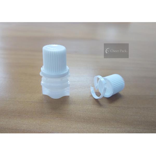 8.6mm Diameter Pour Spout Caps for Stand Up Juice Pouch White Color