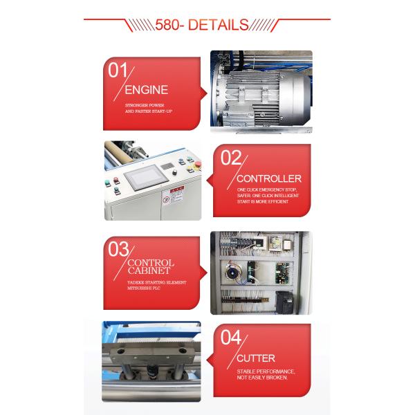Wood Packaging Material Semi-automatic Aluminum Foil Rewinding Machine with Long and 380V