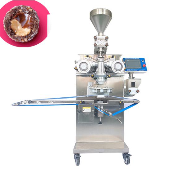 P170 Gear Pump Type Chocolate Jam Peanut Butter Stuffed Automatic Double Filling Encrusting Machine