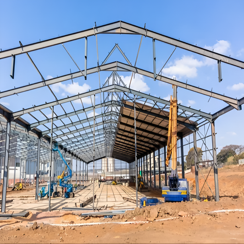 Pre-Fabricated Steel Structure Metal Building Kit Light Garage Storage Shed Welded Workshop Barn and Warehouse Shed