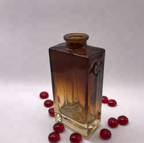 130ML Brown Glass Dropper Bottless Colored Reed Diffuser With Rattan Sticks