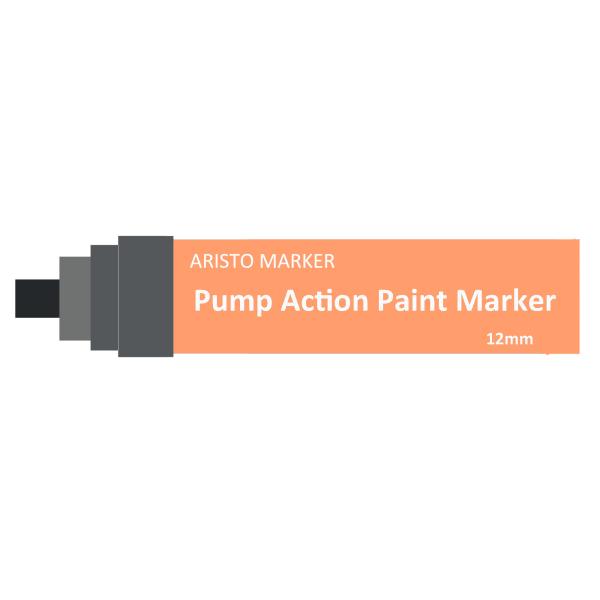 Water Based  Pump Action Paint Marker Pens for Artist 1mm 3mm 7mm Vivid Color