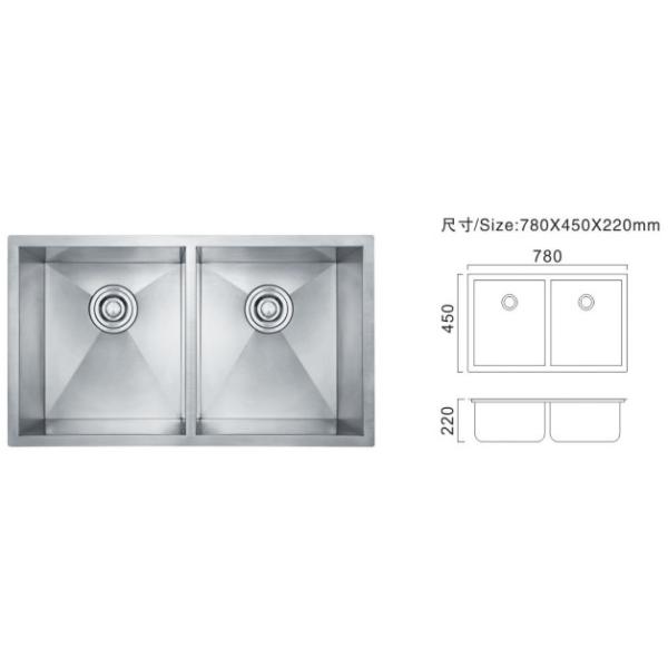 Grey Kitchen Sinks Stainless Steel Double Sink Double Bowls Kitchen Sink Unit