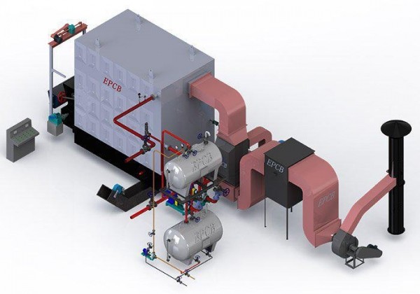 Customized Coal Fired Thermal Oil Boiler System CE GB Certification