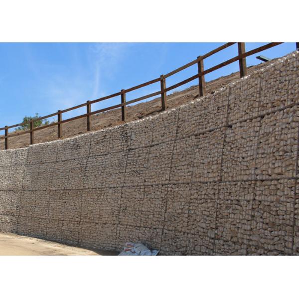 Woven or Welded Type Galvanized Gabion Stone Basket For Retaining Wall