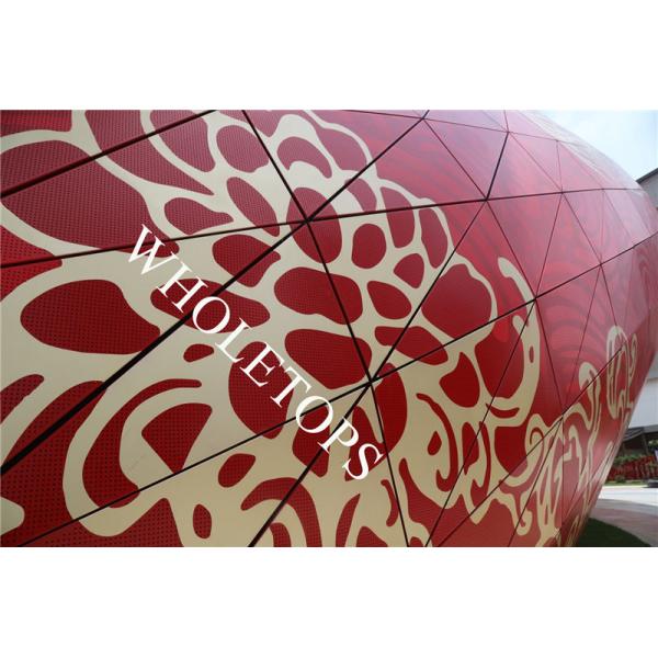 7.0MM 8.0MM Aluminum Wall Art Panels External Curtain Wall Cladding