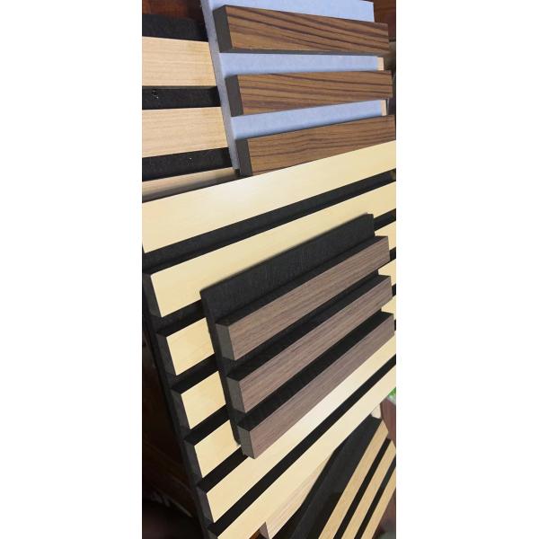 MELAMINE SLAT WOOD WALL ACOUSTIC PANELS