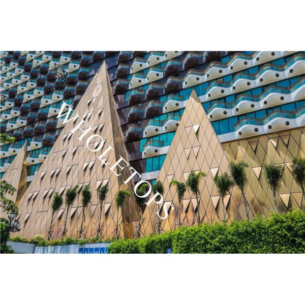 1.5MM-8.0MM Curved Aluminum Panels PVDF Coated For Hotel House Facade