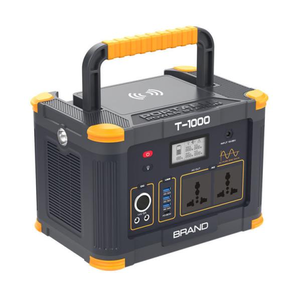 Wireless 1000W Portable Power Station Camping Solar Power Station Quick Charging
