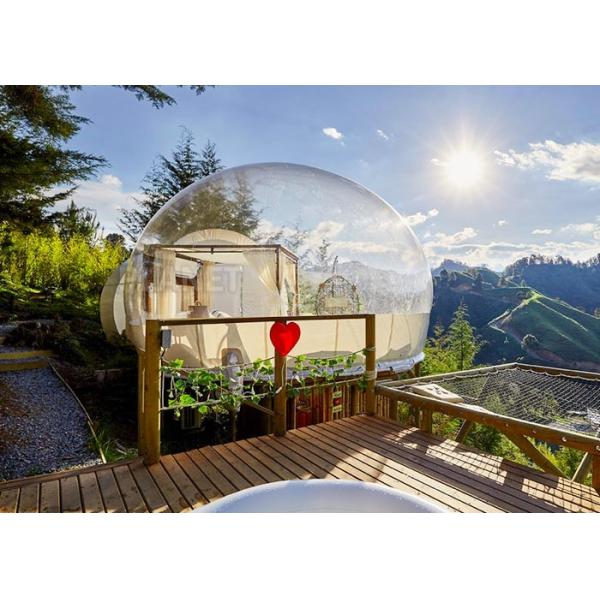 Large Inflatable Bubble Tent 3 / 4 / 5 / 6 Meter Dia OEM / ODM Service