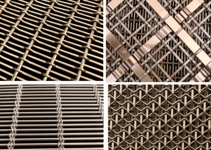 50% Open Area 7kgs/sqm Weight 3.2mm Thickness Decoration Wire Mesh for Interior