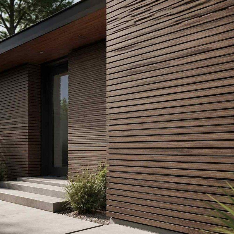 Wood Plastic Composite WPC Fence Board 180x24mm Privacy Fence Panel Outdoor