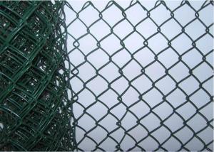 8 Foot Residential Chain Link Fence , Portable Protective Mild Steel Galvanized Iron Wire Fence