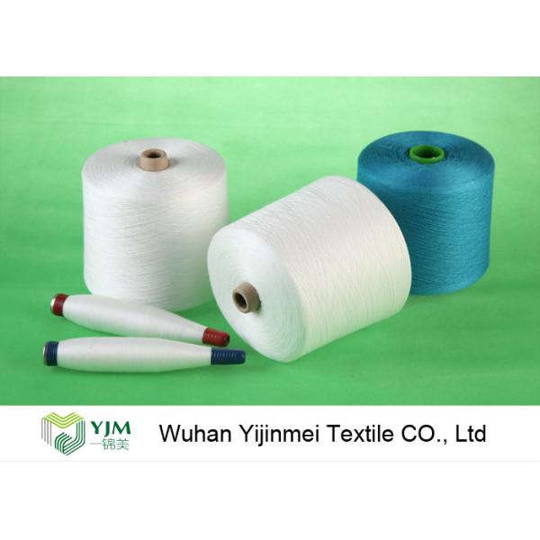 Dyed Colored Ring Spun 100 Percent Polyester Yarn High Strength For Sewing Machine